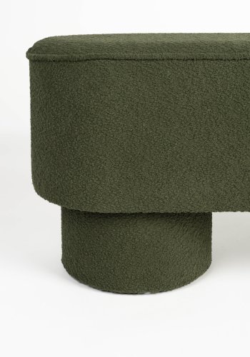 WHITE LABEL LIVING Marcos bnk, oval - grn polyester (93x35)