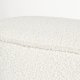WHITE LABEL LIVING Marcos bnk, oval - hvid polyester (93x35)