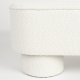 WHITE LABEL LIVING Marcos bnk, oval - hvid polyester (93x35)