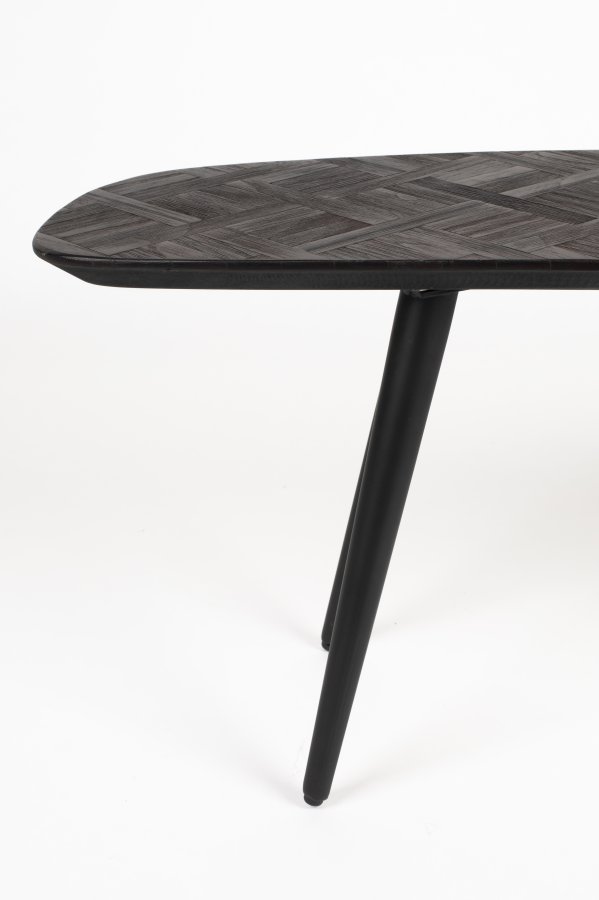 WHITE LABEL LIVING Webster bnk, rektangulr - brun genbrugs teaktr (118x37)