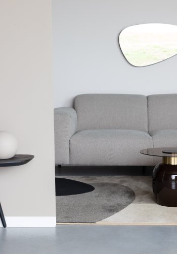 WHITE LABEL LIVING Webster bnk, rektangulr - brun genbrugs teaktr (118x37)