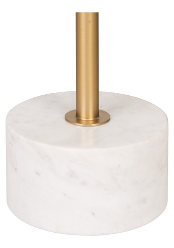 HOUSE NORDIC Lecco hjrnebord, rund - messing stl og marmor (51)