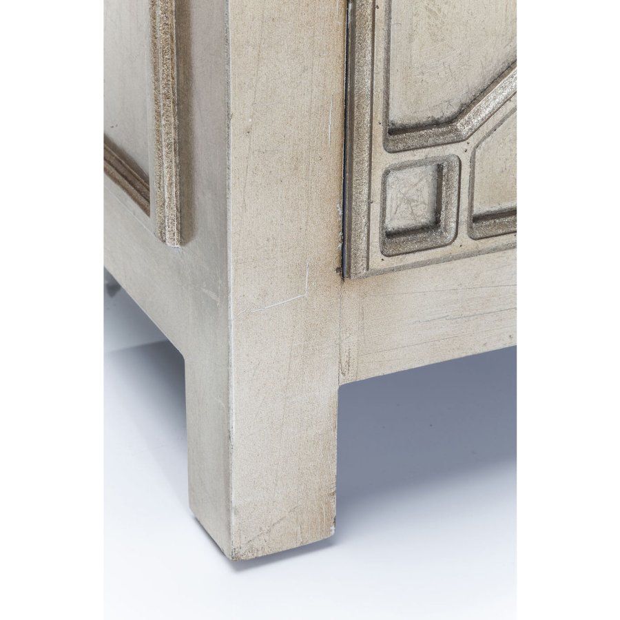 KARE DESIGN Alhambra natbord - slv, m. 2 skuffer