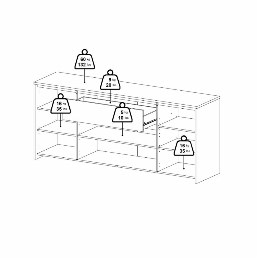 TVILUM Next Sknk 4 lger + 1 skuffe
