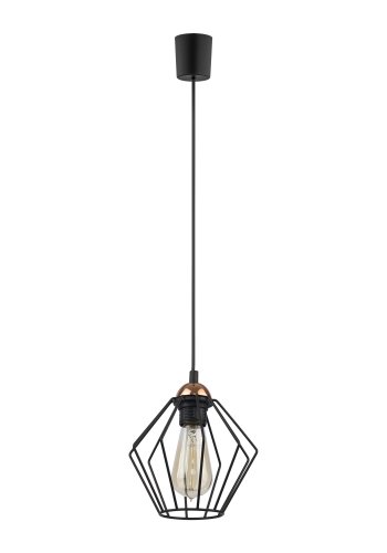 TK Galaxy loftlampe - kobber og sort metal