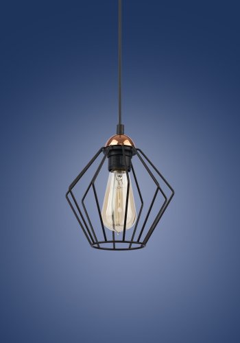 TK Galaxy loftlampe - kobber og sort metal