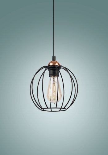 TK Galaxy loftlampe, Stor - kobber og sort metal