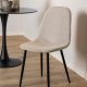 ACT NORDIC Celia spisebordsstol - beige stof og sort stl