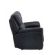 VENTURE DESIGN Saranda recliner 3 pers. sofa - sort mikrofiber