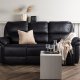 VENTURE DESIGN Saranda recliner 3 pers. sofa - sort mikrofiber