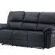 VENTURE DESIGN Saranda recliner 3 pers. sofa - sort mikrofiber