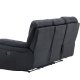 VENTURE DESIGN Saranda recliner 3 pers. sofa - sort mikrofiber