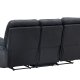VENTURE DESIGN Saranda recliner 3 pers. sofa - sort mikrofiber