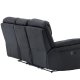 VENTURE DESIGN Saranda recliner 3 pers. sofa - sort mikrofiber