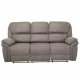 VENTURE DESIGN Saranda 3 pers. sofa, m. recliner - gr stof