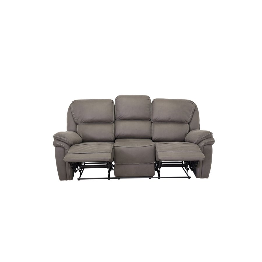 VENTURE DESIGN Saranda 3 pers. sofa, m. recliner - gr stof