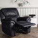 VENTURE DESIGN Saranda recliner lnestol, m. armln - sort mikrofiber og plastik