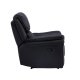 VENTURE DESIGN Saranda recliner lnestol, m. armln - sort mikrofiber og plastik