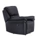 VENTURE DESIGN Saranda recliner lnestol, m. armln - sort mikrofiber og plastik