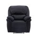 VENTURE DESIGN Saranda recliner lnestol, m. armln - sort mikrofiber og plastik