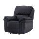 VENTURE DESIGN Saranda recliner lnestol, m. armln - sort mikrofiber og plastik