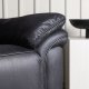VENTURE DESIGN Saranda recliner lnestol, m. armln - sort mikrofiber og plastik