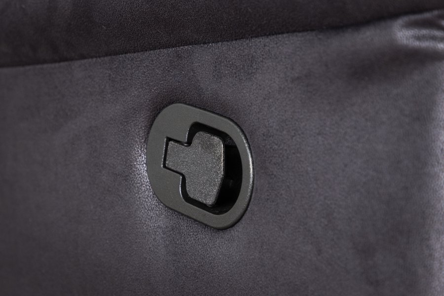 VENTURE DESIGN Saranda recliner lnestol, m. armln - sort mikrofiber og plastik