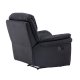 VENTURE DESIGN Saranda recliner lnestol, m. armln - sort mikrofiber og plastik