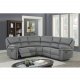 VENTURE DESIGN Saranda hjrnesofa, m. recliner - gr stof