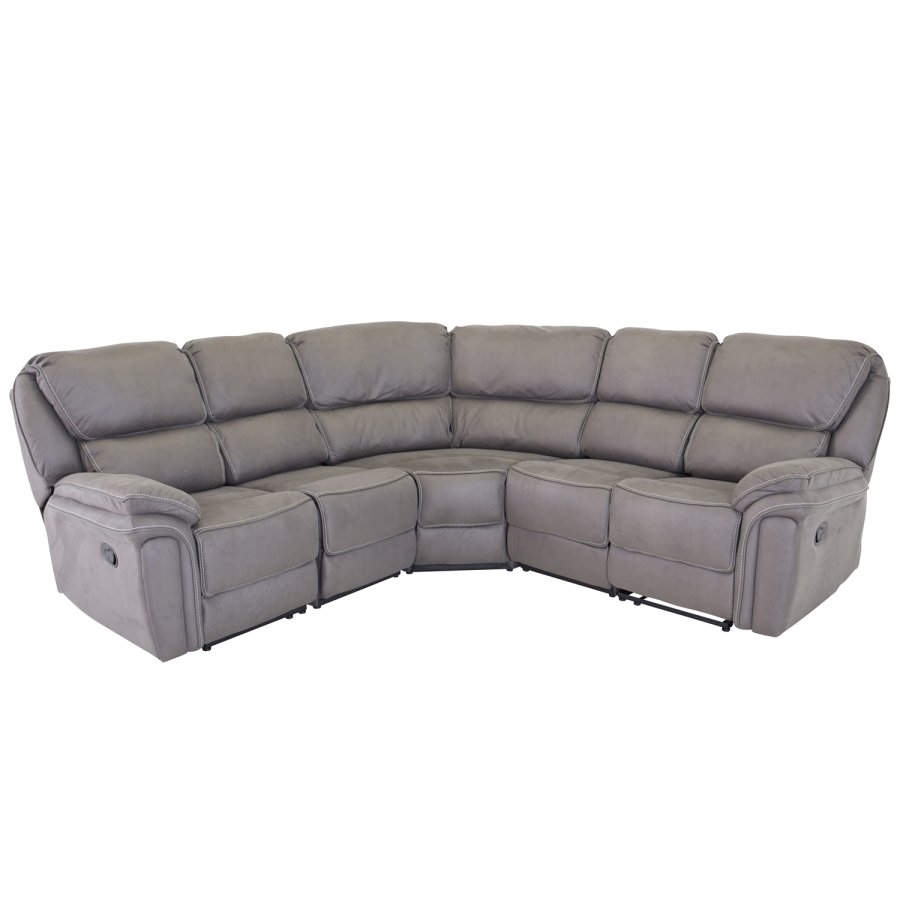 VENTURE DESIGN Saranda hjrnesofa, m. recliner - gr stof