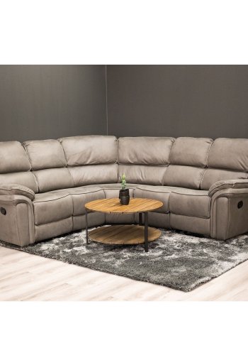 VENTURE DESIGN Saranda hjrnesofa, m. recliner - gr stof