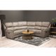 VENTURE DESIGN Saranda hjrnesofa, m. recliner - gr stof