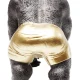 KARE DESIGN Monkey Beach figur - bronze og guld polyresin (H:30cm)