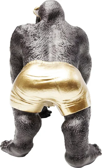 KARE DESIGN Monkey Beach figur - bronze og guld polyresin (H:30cm)