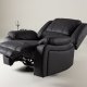 VENTURE DESIGN Singapore recliner lnestol, m. armln - sort polyester og metal