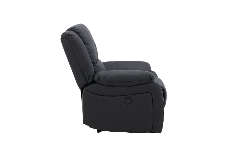 VENTURE DESIGN Singapore recliner lnestol, m. armln - sort polyester og metal