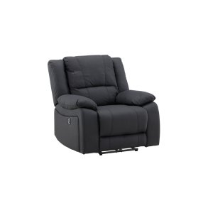 VENTURE DESIGN Singapore recliner lnestol, m. armln - sort polyester og metal