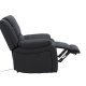 VENTURE DESIGN Singapore recliner lnestol, m. armln - sort polyester og metal