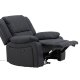VENTURE DESIGN Singapore recliner lnestol, m. armln - sort polyester og metal