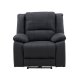 VENTURE DESIGN Singapore recliner lnestol, m. armln - sort polyester og metal