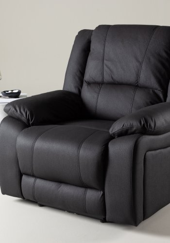 VENTURE DESIGN Singapore recliner lnestol, m. armln - sort polyester og metal