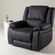 VENTURE DESIGN Singapore recliner lnestol, m. armln - sort polyester og metal
