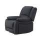 VENTURE DESIGN Singapore recliner lnestol, m. armln - sort polyester og metal