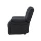 VENTURE DESIGN Singapore recliner lnestol, m. armln - sort polyester og metal