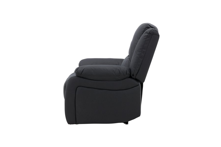 VENTURE DESIGN Singapore recliner lnestol, m. armln - sort polyester og metal