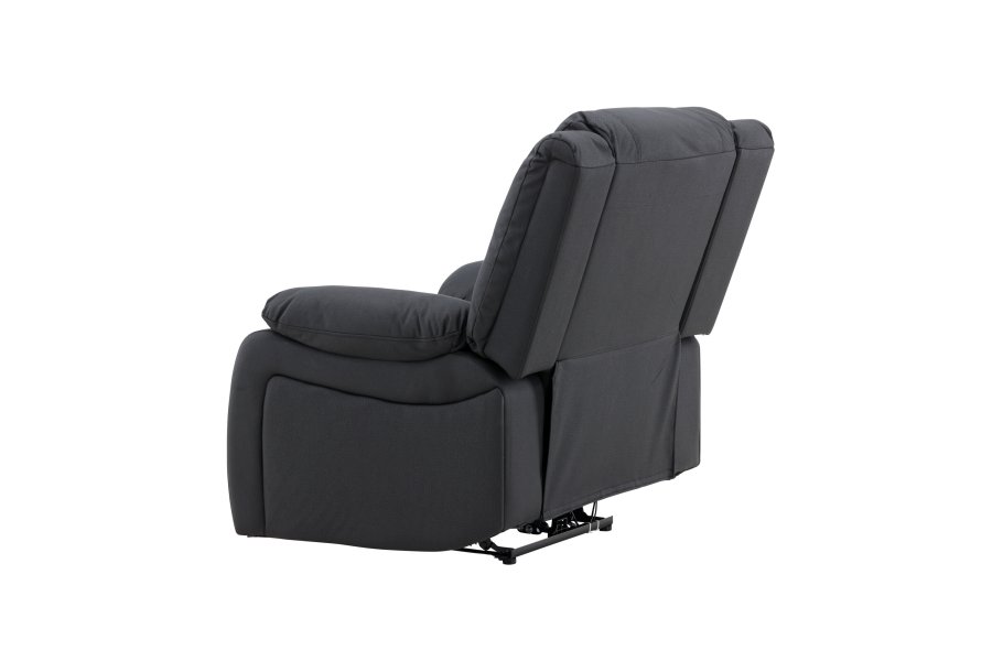 VENTURE DESIGN Singapore recliner lnestol, m. armln - sort polyester og metal