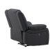 VENTURE DESIGN Singapore recliner lnestol, m. armln - sort polyester og metal