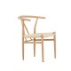 VENTURE DESIGN Alfons spisebordsstol, m. armln - beige rattan og natur stl