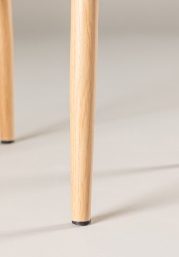 VENTURE DESIGN Alfons spisebordsstol, m. armln - beige rattan og natur stl