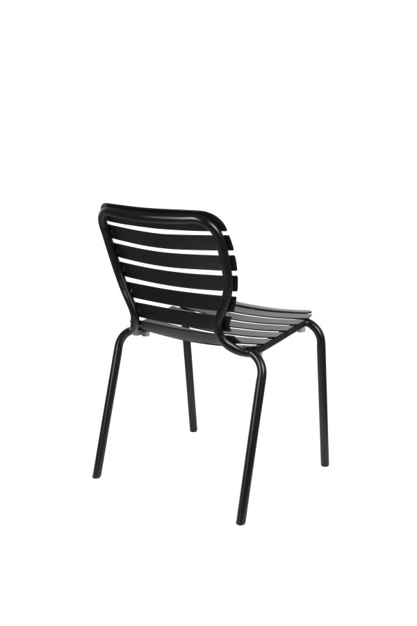 ZUIVER Vondel havestol, stabelbar - sort aluminium